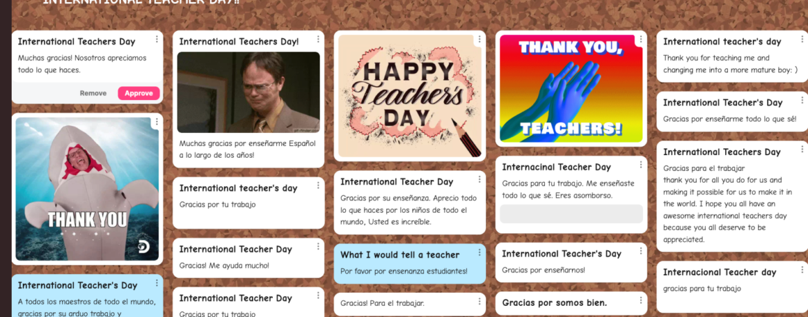 World Teachers’ Day and Greenheart Exchange’s Teach USA:  Messages of Appreciation